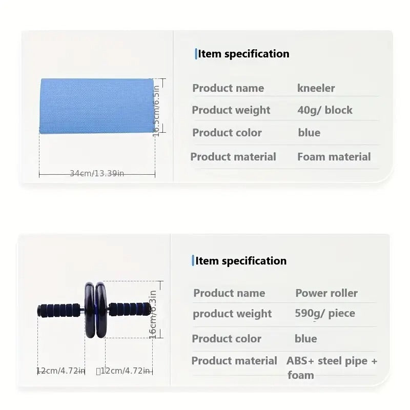 Abdominal Fitness Wheel Set Home Training (12pcs)